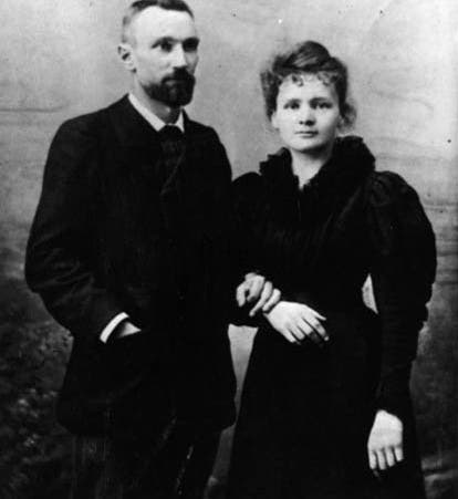 Wedding photo, Marie and Pierre Curie, 1895 (nobelprize.org)