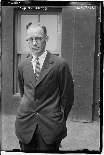 John Scopes, photograph, 1925, Library of Congress (loc.gov)