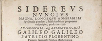 Titlepage, fine paper issue, Venice edition, Sidereus Nuncius cropped