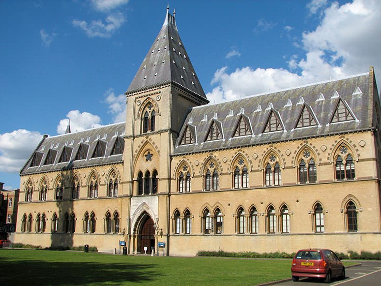 The Oxford University Museum of Natural History, where the Wilberforce-Huxley debate took plate on June 30, 1860 (Wikimedia commons)