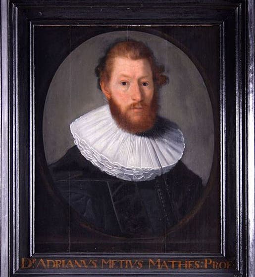 Adriaan Metius, portrait, undated, Museum Martena, Franeker (Wikimedia commons)