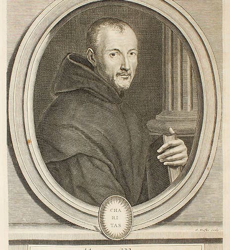 Portrait of Marin Mersenne, from Charles Perrault, <i>Hommes illustres qui ont paru en France pendant ce siècle</i>, 1696-1700 (Linda Hall Library)