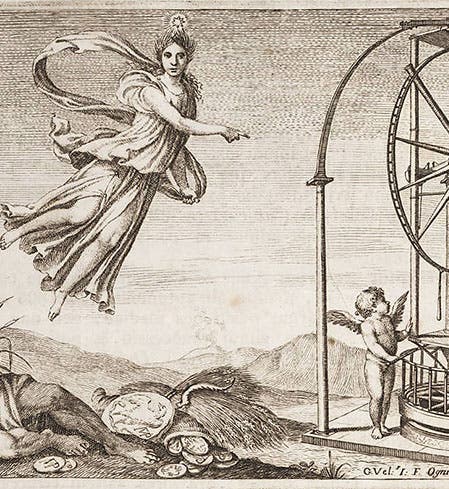 Headpiece in Giuseppe Piazzi, <i>Praecipuarum stellarum</i>, 1814, showing Ramsden’s Palermo Circle (Linda Hall Library)