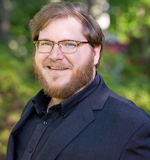 Photo of Linda Hall Library fellow Garrett McKinnon