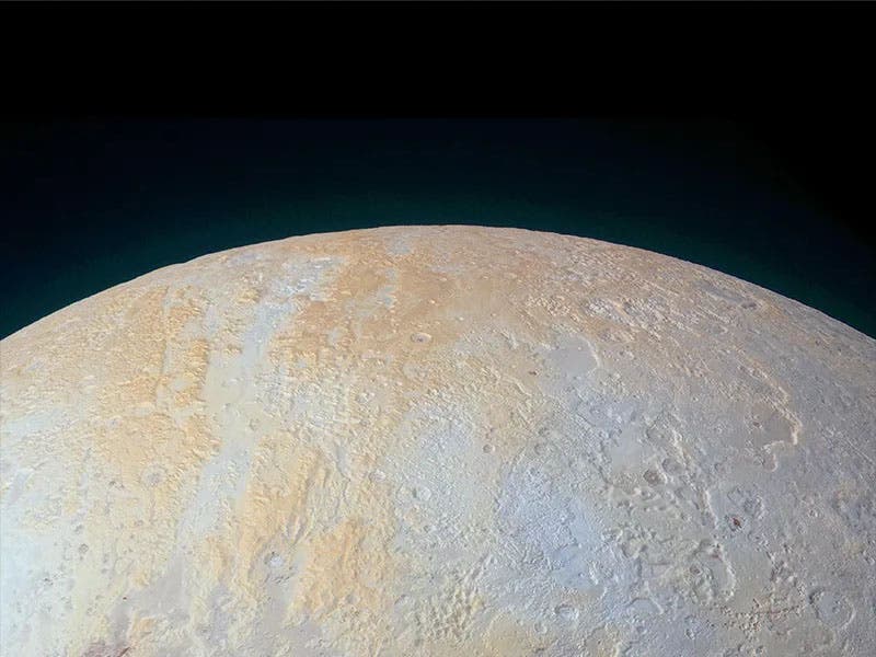Pluto’s North Pole, imaged by the New Horizons spacecraft, July 14, 2015 (science.nasa.gov)