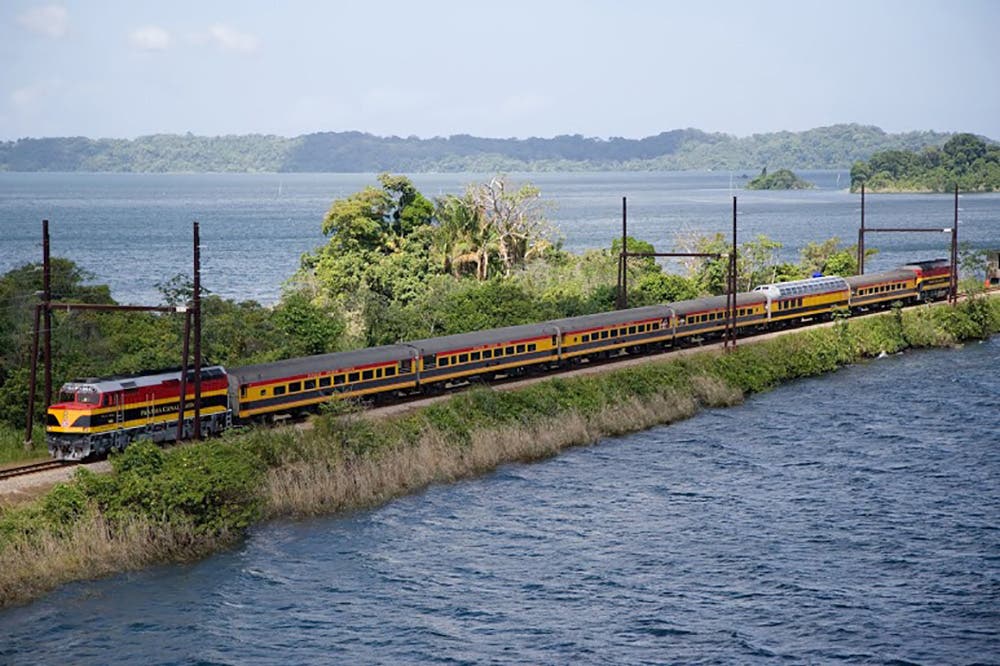 The Panama Railroad. Image courtesy of Kansas City Southern Railway.