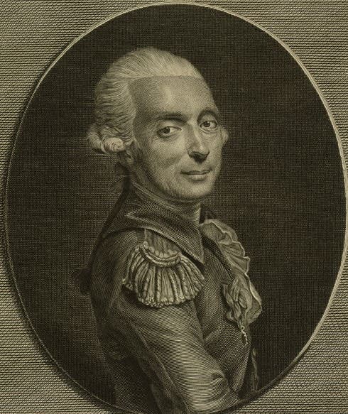 Marquis Francois Laurent le Vieux d'Arlandes, engraved portrait, undated (Wikimedia commons)