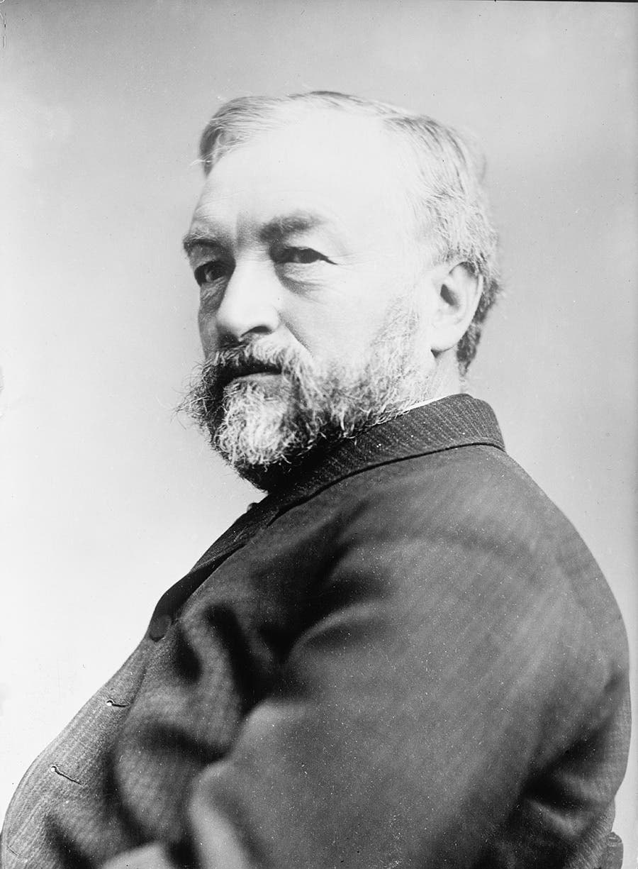 Portrait of Samuel P. Langley courtesy of the Library of Congress. Langley had researched aeronautics earlier in his career at the Allegheny Observatory in Pittsburgh. Now at the Smithsonian, he continued his research into heavier-than-air flight, and over the next decade built and tested several fixed- winged aerodromes.
