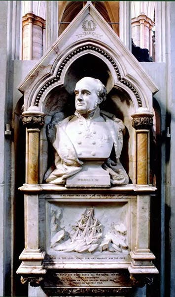 Memorial for Sir John Franklin, Westminster Abbey, erected by Lady Jane Franklin, 1875 (Westminster Abbey)