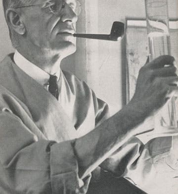Portrait of Vannevar Bush, photograph, frontispiece to Vannevar Bush, <i>Endless Horizons</i>, 1946 (Linda Hall Library)