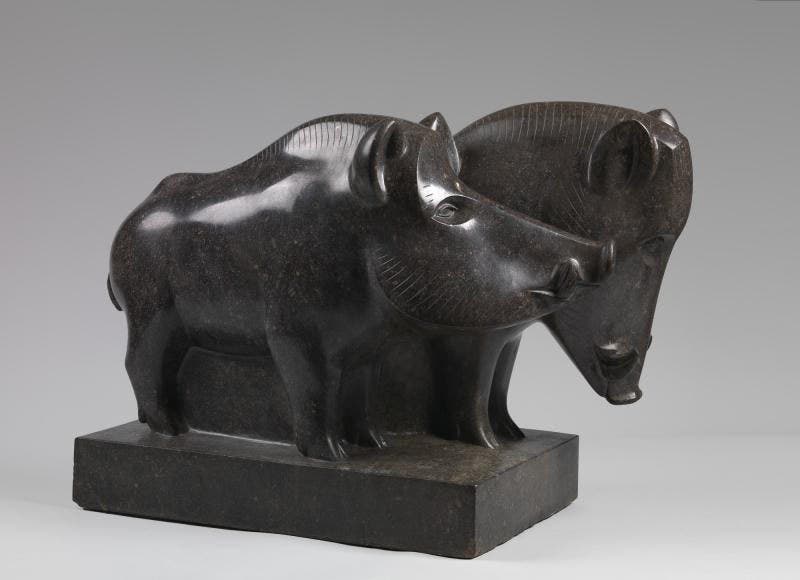 Wild Boars, sculpture in marble by Heinz Warneke, ca 1931, Smithsonian Museum of American Art (americanart.si.edu)