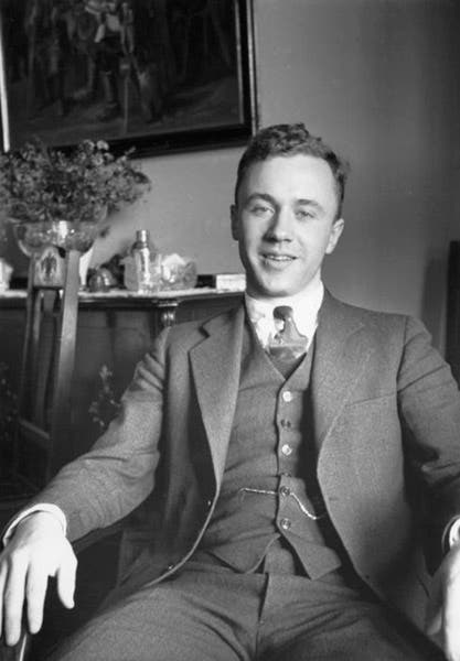 John Archibald Wheeler, photograph, age 23, 1934, Emilio Segrè Visual Archives, American Institute of Physics (repository.aip.org)