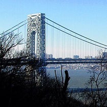 George Washington Bridge from the north, Manhattan side, recent photograph by Beyond My Ken (Wikimedia commons)