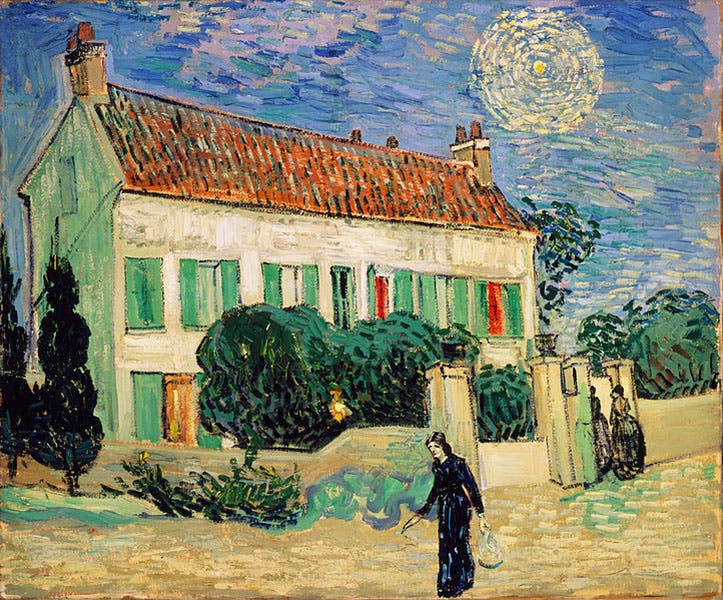 White House at Night, Vincent van Gogh, 1890, Hermitage Museum (Wikimedia commons)