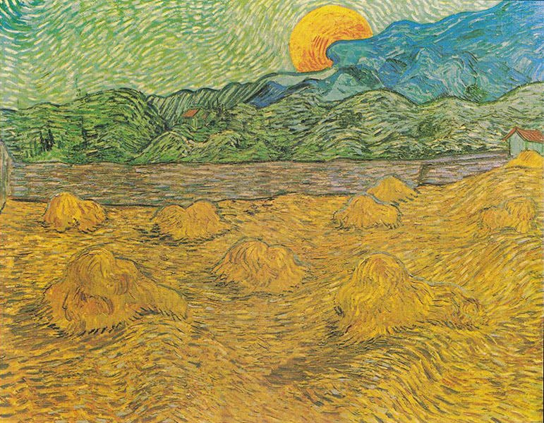Moonrise, Vincent van Gogh, 1889, Kröller-Müller Museum (Wikimedia commons)