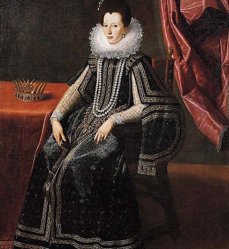 Portrait of Christina of Lorraine, by Tiberio de Tito, 1600/05 (Wikimedia commons)