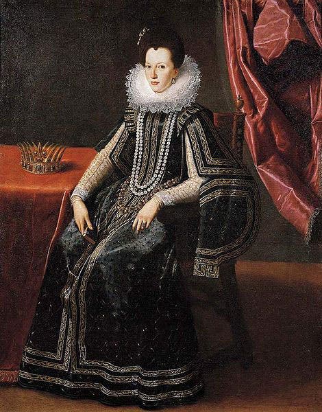 Portrait of Christina of Lorraine, by Tiberio de Tito, 1600/05 (Wikimedia commons)