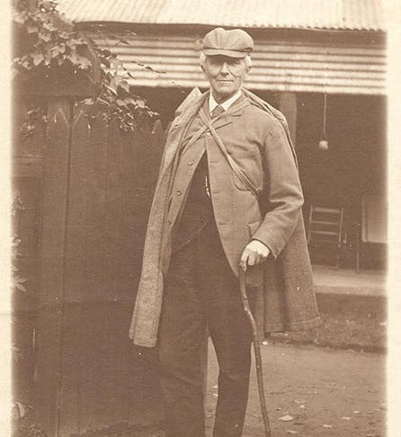 Joseph Bell in deerstalker hat and cloak, photograph, undated (Library & Archive at Surgeons' Hall/Royal College of Surgeons of Edinburgh)