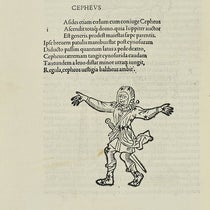 The constellation Cepheus, woodcut in Matheseos Liber, by Firmicus Maternus et al., including Aratus of Soli, 1499 (The Linda Hall)