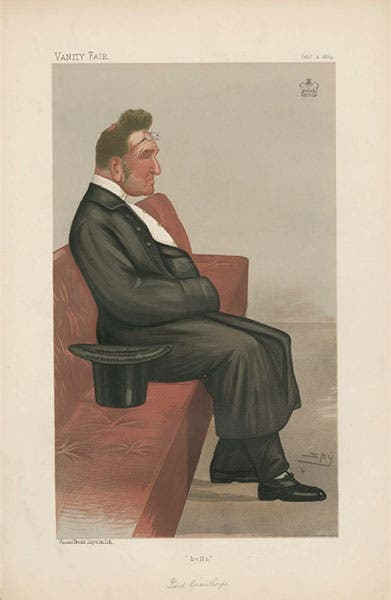 Caricature of Edmund Beckett, Lord Grimthorpe, chromolithograph, by Leslie Ward, Vanity Fair, Feb. 2, 1889, National Portrait Gallery, London (npg.org.uk)