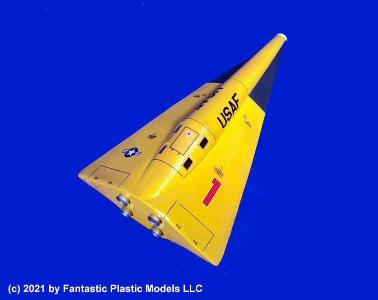 A plastic model of a space-station shuttle, based on a design by Krafft Ehricke, Fantastic Plastic Models, 2021 (fantastic-plastic.com)