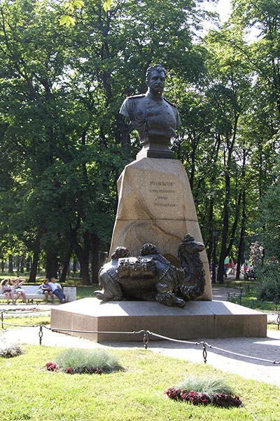 Monument to Nikolay Przhevalsky, Alexander Garden, Saint Petersburg (Wikimedia commons)