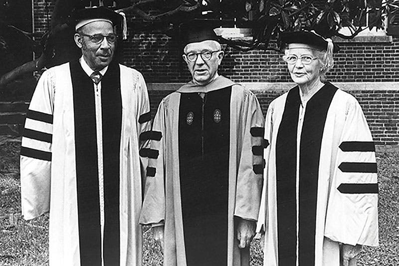 Vivien Thomas, Alfred Blalock, Helen Taussig (left to right), photograph, undated (acc.org)