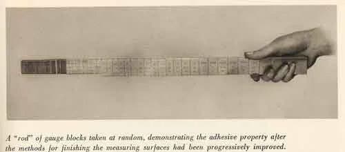 A measuring rod of wrung Johansson gauge blocks, Practical Machinist forum (practicalmachinist.com)