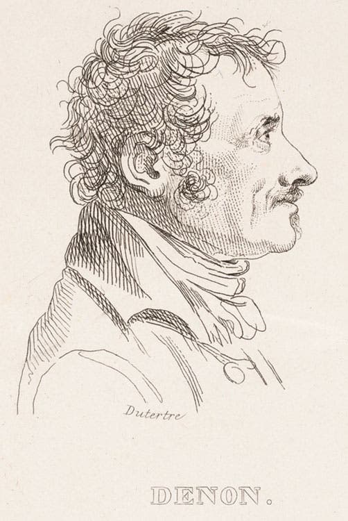 Dominique-Vivant Denon, from Louis Reybaud, Histoire de l’expédition française en Égypte (Paris 1830-36) v. 6.