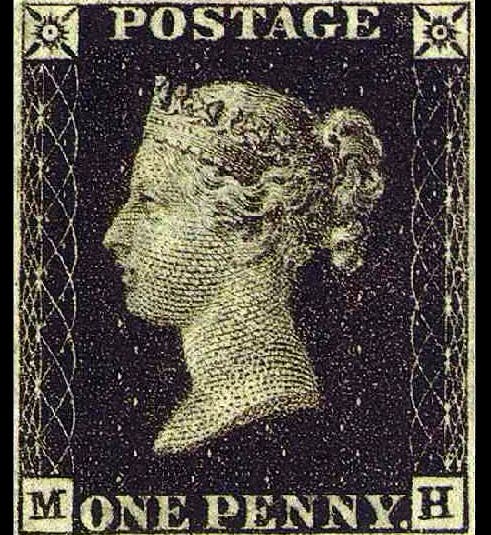 Penny black of 1840 (Wikipedia)
