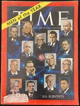 Cover, featuring 15 U.S. scientists as “Men of the Year” for 1960, Time magazine, Jan. 2, 1961 (author’s copy)