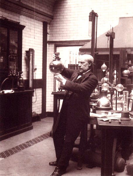James Dewar in the laboratory, 1902 (National Portrait Gallery)