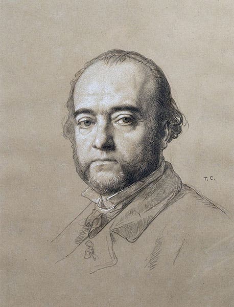 Portrait of Ferdinand Barbedienne, by Thomas Couture, charcoal on paper, undated, offered by Sotheby’s, 2011 (Wikimedia commons)