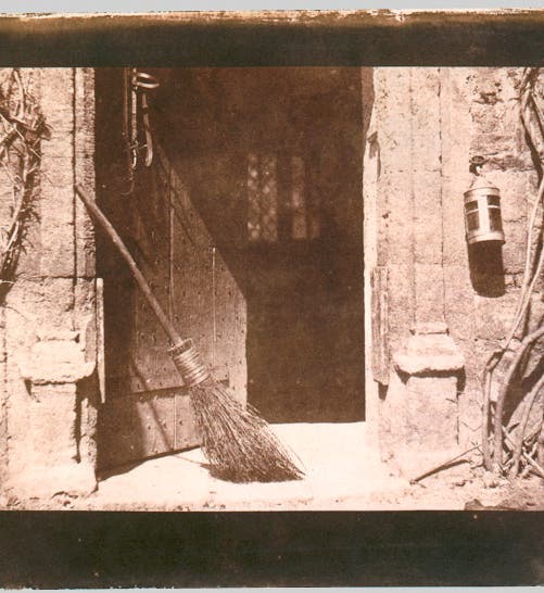 “The Open Door,” salt print of a calotype by Henry Fox Talbot, 1844 (Metropolitan Museum of Art)