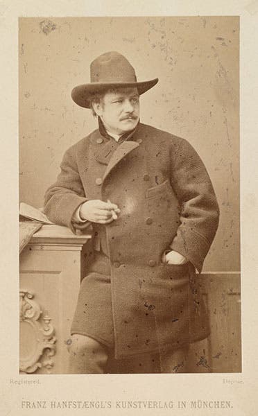 Portrait of Gabriel von Max with cigar, carte de visite, 1880s, Daulton Collection (gabrielvonmax.com)