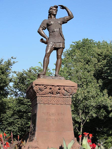 Statue of Leif Erikson, Commonwealth Ave., Boston, sculpted by Anne Whitney, 1887 (Western Visual Arts on flickr)