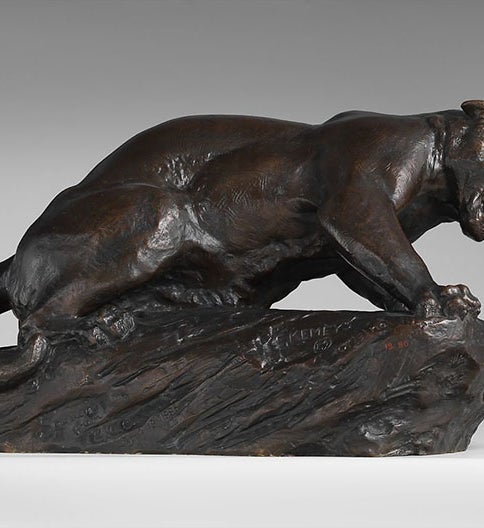 Jaguar, bronze, by Edward Kemeys, The Met, 1885 (metmuseum.org)