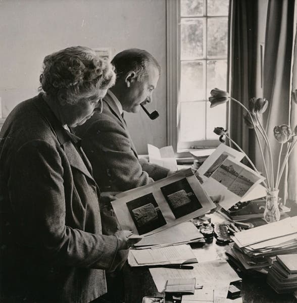 Agatha Christie and Max Mallowan, photograph, 1950, National Portrait Gallery, London (Wikimedia commons)