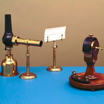 The three parts of William Thomson’s mirror galvanometer of 1858, Science Museum, London (collection.sciencemuseumgroup.org.uk)