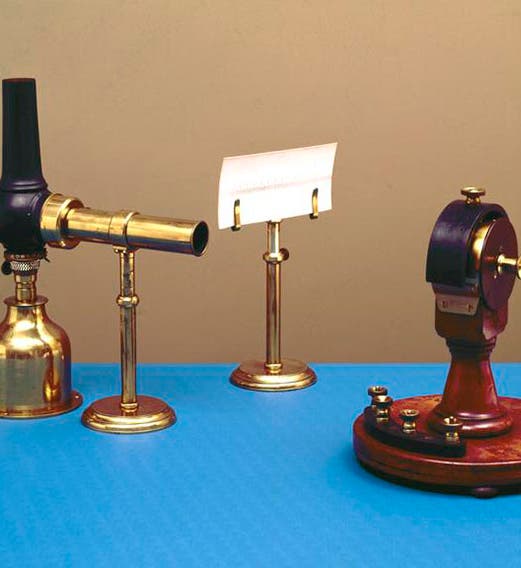 The three parts of William Thomson’s mirror galvanometer of 1858, Science Museum, London (collection.sciencemuseumgroup.org.uk)