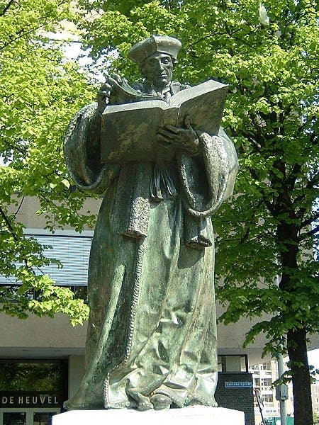 Statue of Erasmus erected in Rotterdam in 1622 (Wikimedia commons)