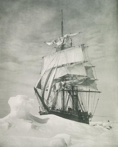 Terra Nova in the ice, photograph by Herbert Ponting, December 1910, Royal Collection, Windsor (rct.uk)