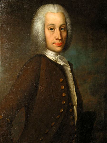 The only surviving portrait of Anders Celsius, undated (Uppsala University)