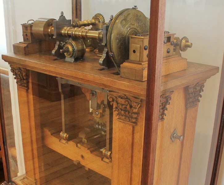 A copying lathe built by Andrey Nartov and presented to the King of France, 1719, on display in the Musée des Arts et Métiers, Paris (gracesguide.co.uk)