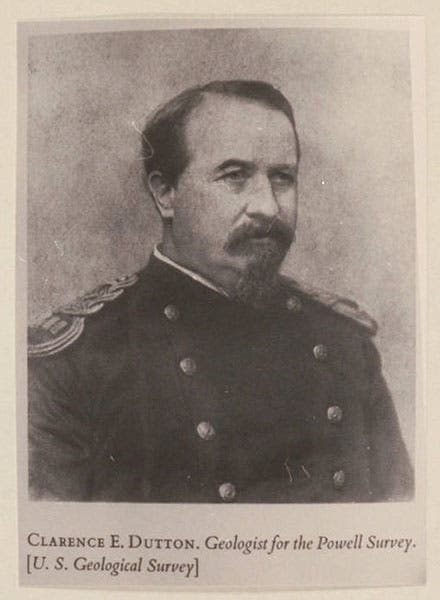 Portrait of Clarence E. Dutton, newspaper clipping, undated, Huntington Digital Library (hdl.huntington.org)