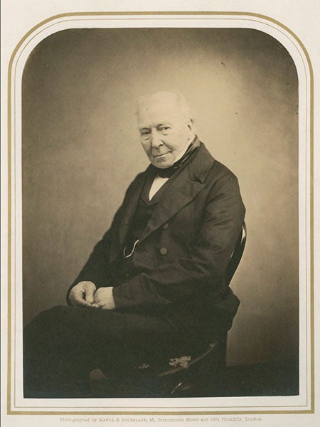 Portrait of William Henry Fitton, undated, ca 1850? (royalsociety.org)
