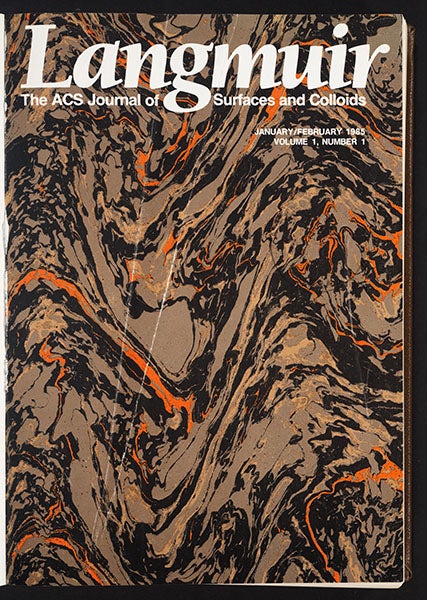 The first issue of Langmuir, published Jan. 1985. (Linda Hall Library)