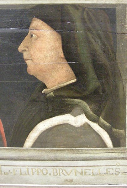 Portrait of Filippo Brunelleschi, detail of our fifth image