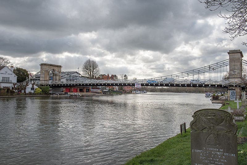 The Marlow Bridge over the Thames in Buckinghamshire, designed by Tierney Clark, completed in 1832 (Wiikmedia commons)