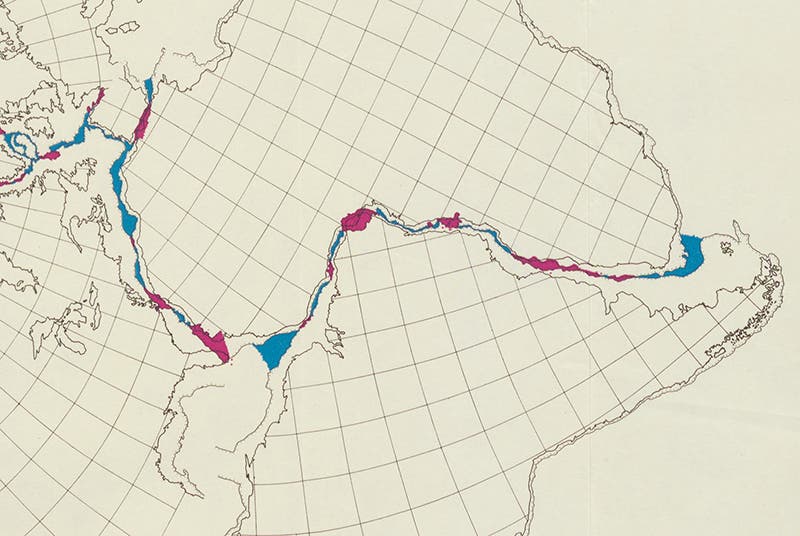 The South America/Africa join, detail of fourth image (Linda Hall Library)